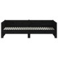 vidaXL Ausziehbares Tagesbett Schwarz Massivholz Kiefer 2x(80x200) cm vidaXL Ausziehbares Tagesbett Schwarz Massivholz Kiefer 2x(80x200) cm
