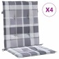 vidaXL Gartenstuhlauflagen für Niedriglehner 4 Stk. 100x50x3 cm vidaXL Gartenstuhlauflagen für Niedriglehner 4 Stk. 100x50x3 cm