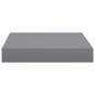 vidaXL Schwebende Wandregale 4 Stk. Grau 23x23,5x3,8cm MDF vidaXL Schwebende Wandregale 4 Stk. Grau 23x23,5x3,8cm MDF