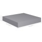 vidaXL Schwebende Wandregale 4 Stk. Grau 23x23,5x3,8cm MDF vidaXL Schwebende Wandregale 4 Stk. Grau 23x23,5x3,8cm MDF