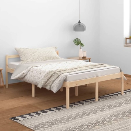 vidaXL Seniorenbett 140x200 cm Massivholz Kiefer