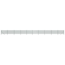 vidaXL Maschendrahtzaun Grün 1,4x25 m