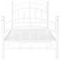 vidaXL Bettgestell Weiß Metall 100x200 cm vidaXL Bettgestell Weiß Metall 100x200 cm