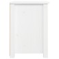 vidaXL Nachttisch Weiß 40x35x49 cm Massivholz Kiefer vidaXL Nachttisch Weiß 40x35x49 cm Massivholz Kiefer