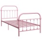 vidaXL Bettgestell Rosa Metall 90×200 cm vidaXL Bettgestell Rosa Metall 90×200 cm