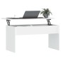 vidaXL Couchtisch Weiß 102x50,5x52,5 cm Holzwerkstoff vidaXL Couchtisch Weiß 102x50,5x52,5 cm Holzwerkstoff