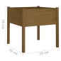 vidaXL Pflanzkübel 2 Stk. Honigbraun 70x70x70 cm Massivholz Kiefer vidaXL Pflanzkübel 2 Stk. Honigbraun 70x70x70 cm Massivholz Kiefer