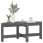 vidaXL Couchtisch Grau 87x48x35 cm Massivholz Kiefer vidaXL Couchtisch Grau 87x48x35 cm Massivholz Kiefer