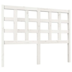vidaXL Kopfteil Weiß 125,5x4x100 cm Massivholz Kiefer