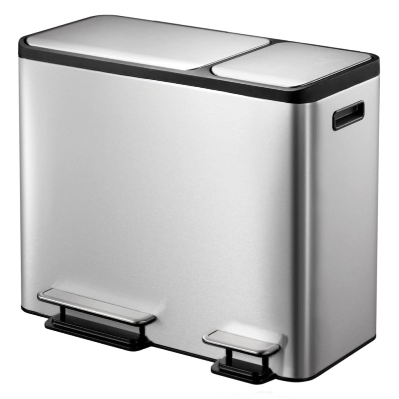 EKO Tretmülleimer EcoCasa 30 L+15 L Mattsilber EKO Tretmülleimer EcoCasa 30 L+15 L Mattsilber