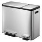 EKO Tretmülleimer EcoCasa 30 L+15 L Mattsilber EKO Tretmülleimer EcoCasa 30 L+15 L Mattsilber