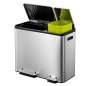 EKO Tretmülleimer EcoCasa 30 L+15 L Mattsilber EKO Tretmülleimer EcoCasa 30 L+15 L Mattsilber
