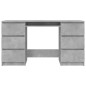 vidaXL Schreibtisch Betongrau 140x50x77 cm Holzwerkstoff vidaXL Schreibtisch Betongrau 140x50x77 cm Holzwerkstoff