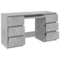 vidaXL Schreibtisch Betongrau 140x50x77 cm Holzwerkstoff vidaXL Schreibtisch Betongrau 140x50x77 cm Holzwerkstoff