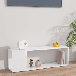 vidaXL TV-Schrank Hochglanz-Weiß 100x24x32 cm Holzwerkstoff