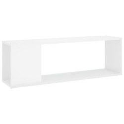 vidaXL TV-Schrank Hochglanz-Weiß 100x24x32 cm Holzwerkstoff