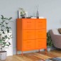vidaXL Schubladenschrank Orange 80x35x101,5 cm Stahl vidaXL Schubladenschrank Orange 80x35x101,5 cm Stahl