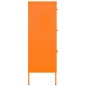 vidaXL Schubladenschrank Orange 80x35x101,5 cm Stahl vidaXL Schubladenschrank Orange 80x35x101,5 cm Stahl