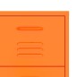 vidaXL Schubladenschrank Orange 80x35x101,5 cm Stahl vidaXL Schubladenschrank Orange 80x35x101,5 cm Stahl