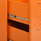 vidaXL Schubladenschrank Orange 80x35x101,5 cm Stahl vidaXL Schubladenschrank Orange 80x35x101,5 cm Stahl