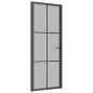 vidaXL Innentür 83x201,5 cm Schwarz Mattglas und Aluminium vidaXL Innentür 83x201,5 cm Schwarz Mattglas und Aluminium