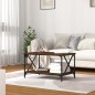 vidaXL Couchtisch Braun Eichen-Optik 80x50x45 cm Holzwerkstoff Eisen vidaXL Couchtisch Braun Eichen-Optik 80x50x45 cm Holzwerkstoff Eisen