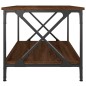 vidaXL Couchtisch Braun Eichen-Optik 80x50x45 cm Holzwerkstoff Eisen vidaXL Couchtisch Braun Eichen-Optik 80x50x45 cm Holzwerkstoff Eisen