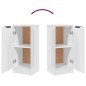 vidaXL Sideboards 2 Stk. Hochglanz-Weiß 30x30x70 cm Holzwerkstoff vidaXL Sideboards 2 Stk. Hochglanz-Weiß 30x30x70 cm Holzwerkstoff