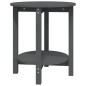 vidaXL Couchtisch Grau Ø 55x60 cm Massivholz Kiefer vidaXL Couchtisch Grau Ø 55x60 cm Massivholz Kiefer