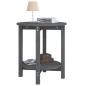 vidaXL Couchtisch Grau Ø 55x60 cm Massivholz Kiefer vidaXL Couchtisch Grau Ø 55x60 cm Massivholz Kiefer