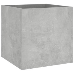 vidaXL Pflanzgefäß Betongrau 40x40x40 cm Holzwerkstoff