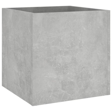 vidaXL Pflanzgefäß Betongrau 40x40x40 cm Holzwerkstoff