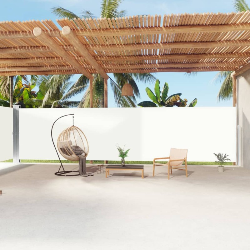 vidaXL Seitenmarkise Ausziehbar Creme 200x1200 cm vidaXL Seitenmarkise Ausziehbar Creme 200x1200 cm
