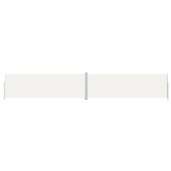 vidaXL Seitenmarkise Ausziehbar Creme 200x1200 cm