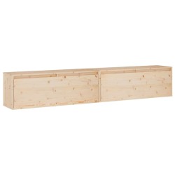 vidaXL Wandschränke 2 Stk. 100x30x35 cm Massivholz Kiefer