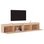 vidaXL Wandschränke 2 Stk. 100x30x35 cm Massivholz Kiefer vidaXL Wandschränke 2 Stk. 100x30x35 cm Massivholz Kiefer