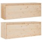 vidaXL Wandschränke 2 Stk. 100x30x35 cm Massivholz Kiefer vidaXL Wandschränke 2 Stk. 100x30x35 cm Massivholz Kiefer