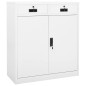 vidaXL Büroschrank Weiß 90x40x102 cm Stahl vidaXL Büroschrank Weiß 90x40x102 cm Stahl