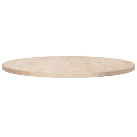 vidaXL Tischplatte Ø80x2,5 cm Massivholz Kiefer