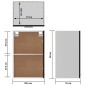 vidaXL Hängeschrank Schwarz 39,5x31x60 cm Holzwerkstoff vidaXL Hängeschrank Schwarz 39,5x31x60 cm Holzwerkstoff