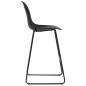 vidaXL Barhocker 4 Stk. Schwarz Kunststoff vidaXL Barhocker 4 Stk. Schwarz Kunststoff