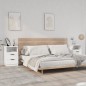 vidaXL Nachttische 2 Stk. Weiß Holzwerkstoff vidaXL Nachttische 2 Stk. Weiß Holzwerkstoff