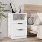 vidaXL Nachttische 2 Stk. Weiß Holzwerkstoff vidaXL Nachttische 2 Stk. Weiß Holzwerkstoff