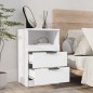 vidaXL Nachttische 2 Stk. Weiß Holzwerkstoff vidaXL Nachttische 2 Stk. Weiß Holzwerkstoff