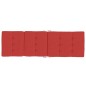 Liegestuhl-Auflagen 2 Stk. Rot Oxford-Gewebe Liegestuhl-Auflagen 2 Stk. Rot Oxford-Gewebe