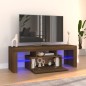vidaXL TV-Schrank mit LED-Leuchten Braun Eichen-Optik 120x35x40 cm vidaXL TV-Schrank mit LED-Leuchten Braun Eichen-Optik 120x35x40 cm