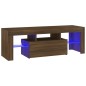 vidaXL TV-Schrank mit LED-Leuchten Braun Eichen-Optik 120x35x40 cm vidaXL TV-Schrank mit LED-Leuchten Braun Eichen-Optik 120x35x40 cm