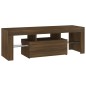 vidaXL TV-Schrank mit LED-Leuchten Braun Eichen-Optik 120x35x40 cm vidaXL TV-Schrank mit LED-Leuchten Braun Eichen-Optik 120x35x40 cm