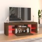 vidaXL TV-Schrank mit LED-Leuchten Braun Eichen-Optik 120x35x40 cm vidaXL TV-Schrank mit LED-Leuchten Braun Eichen-Optik 120x35x40 cm