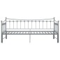 vidaXL Ausziehsofa Bettgestell Grau Metall 90x200 cm vidaXL Ausziehsofa Bettgestell Grau Metall 90x200 cm